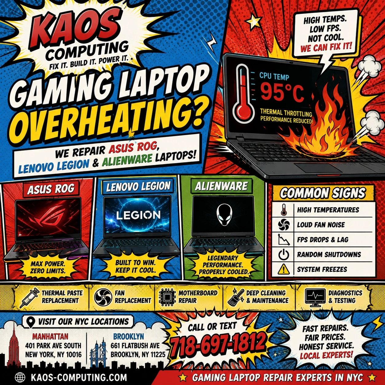 Gaming pc laptop repair