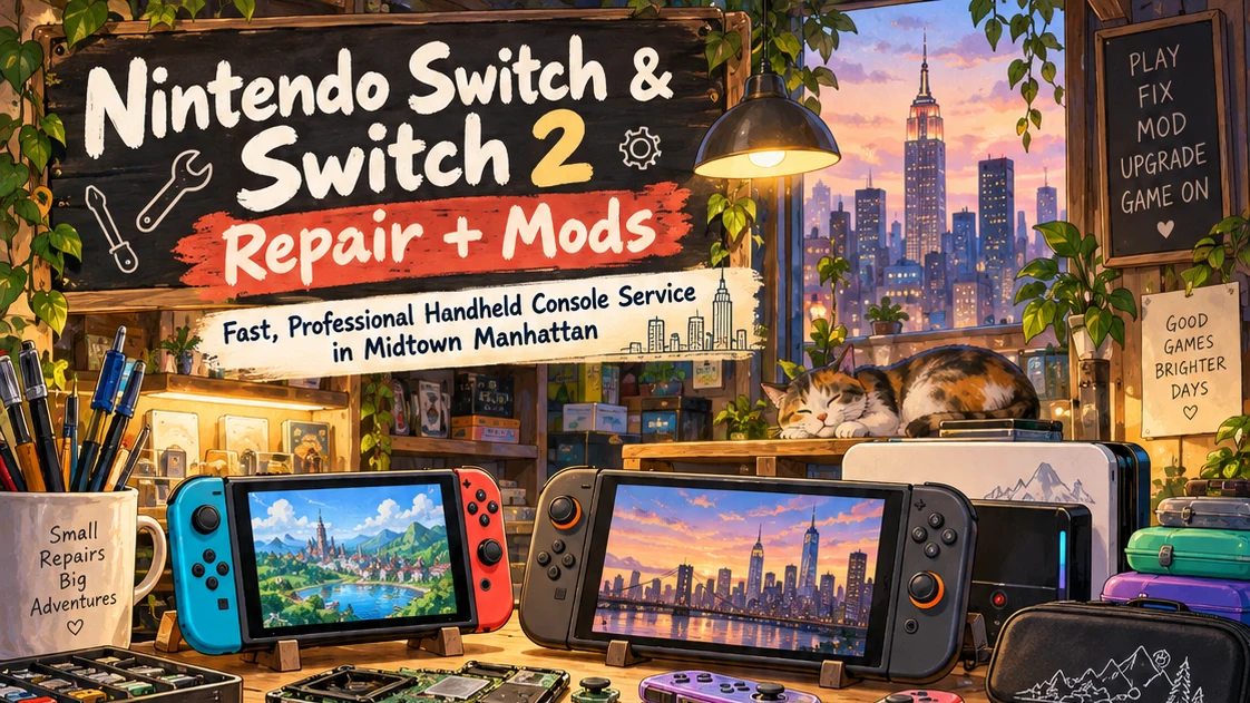 Nintendo Switch & Switch 2 Repair NYC | Expert Repairs, Mods & Aftermarket Accessories
